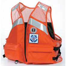 MV125434 Industrial Mesh Vest for USCG Auxiliary Orange