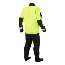 MSD824 2 Piece Flood Response Suit Fluorescent Yellow Green-Black