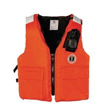 MV3119RP Two-Pocket Flotation Vest with Radio Pocket Orange